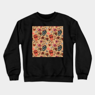 Rose Colored Sugar Skulls Crewneck Sweatshirt